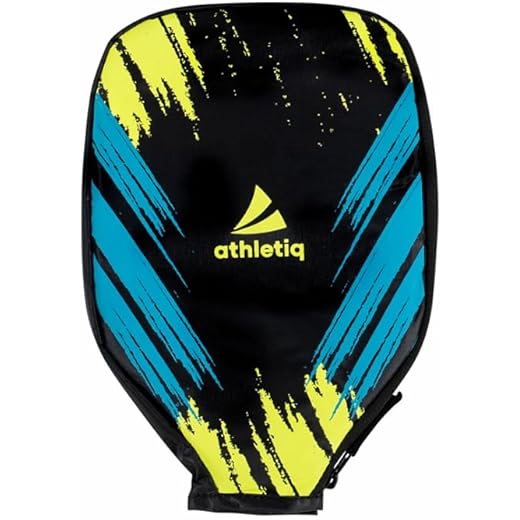 athletiq Pickleball Paddle Cover – Cushioned Waterproof Half Cover with Shock Resistance | Unisex Case with Paddle & Mobile Compartments