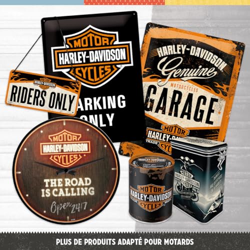 Nostalgic-Art Horloge rétro, Ø 31 cm, Harley-Davidson – Garage – vue 4