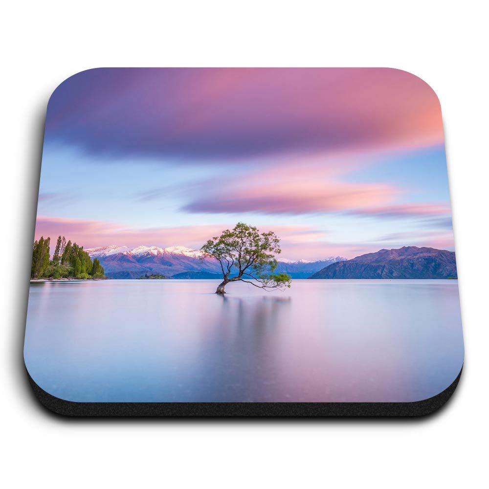 1 x Square MDF Fridge Magnet - Wanaka New Zealand Travel 2743