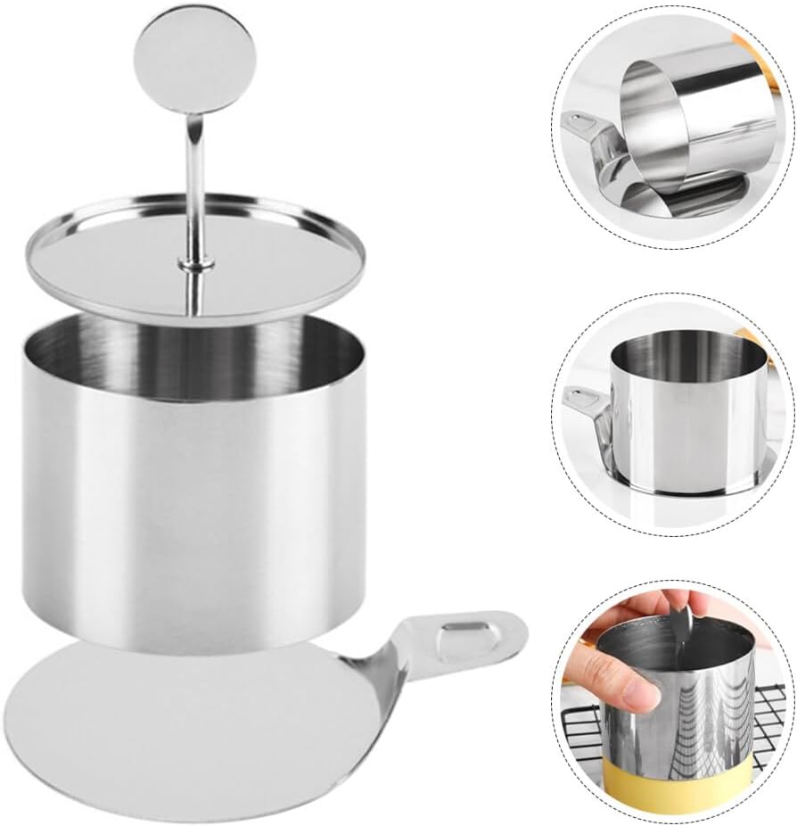 Amosfun 1set Stainless Steel Cake Mousse Baking Baking Tool for Cake Making Easy to and Maintain for Cookies and Decorations