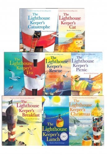 The Lighthouse Keeper's Lunch Series 8 Books Collection Set by Ronda and David Armitage (Lunch, Breakfast, Cat, Catastrophe, Christmas, Picnic, Rescue & Tea)