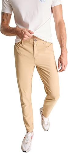 Pantalones Chubbies Everywear - Pantalones chinos para hombre con elástico en 4 direcciones, ajuste de pierna ahusada, pantalones elásticos