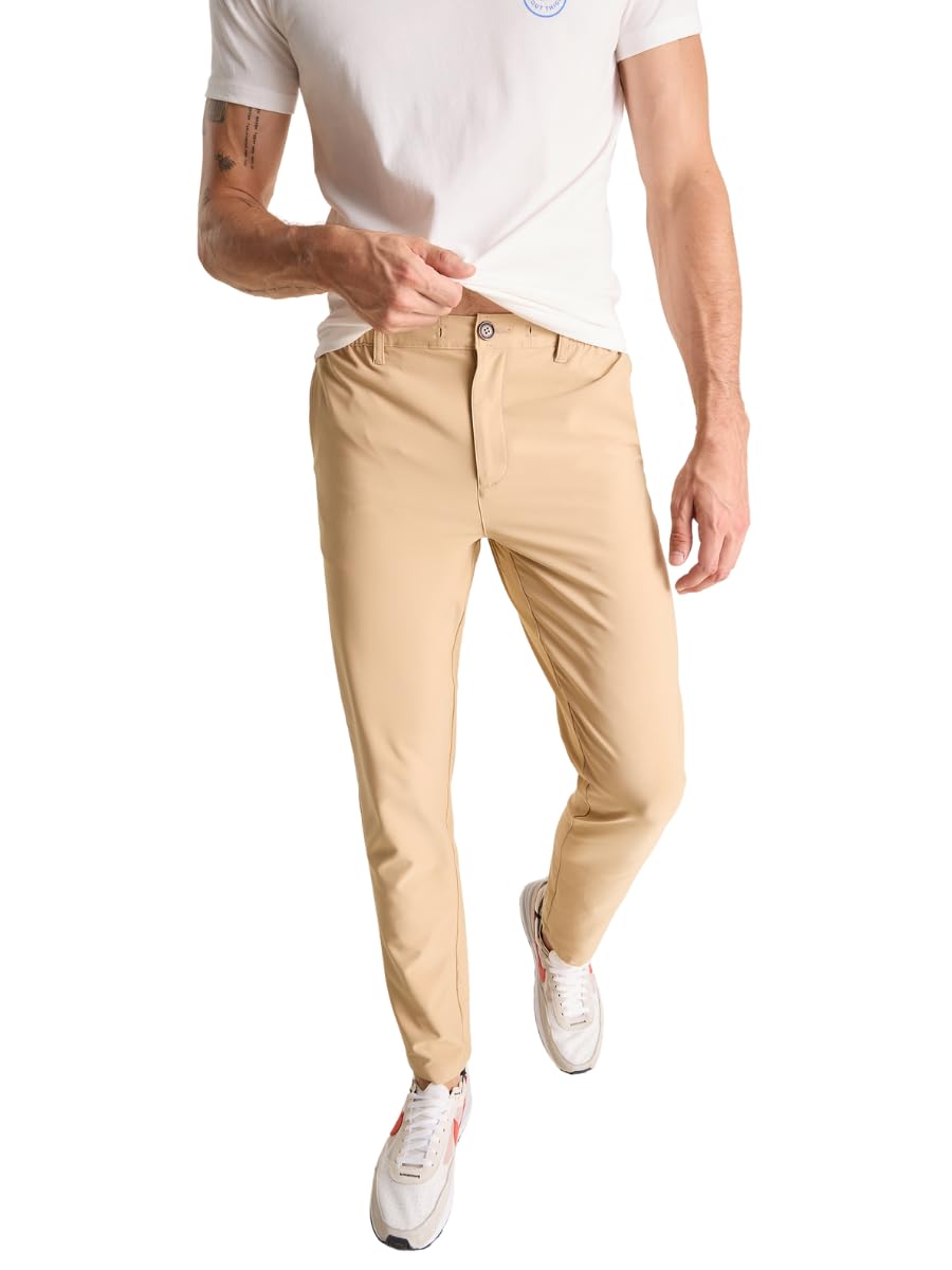 Chubbies Everywear Pants – Men's Chino Pants with 4-Way Stretch, Tapered Leg Fit, Wrinkle-Resistant Stretch Pants, 30'' Inseam