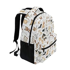 ALAZA-Cute-Doodle-Dog-Print-Animal-Large-Backpack-for-Kids-Boys-Girls-School-Student-Personalized-Laptop-iPad-Tablet-Travel-School-Bag-with-Multiple-Pockets - Cucciolini Doodles   ALAZA-Cute-Doodle-Dog-Print-Animal-Large-Backpack-for-Kids-Boys-Girls-School-Student-Personalized-Laptop-iPad-Tablet-Travel-School-Bag-with-Multiple-Pockets