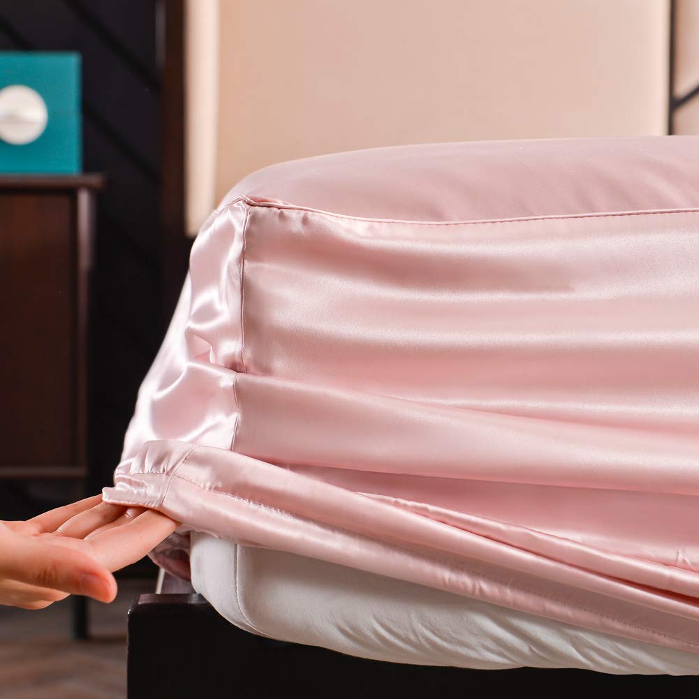 Baby Spannbettlaken Aus 100% Maulbeerseide | Weich & Atmungsaktiv | Mit Klettverschluss | OEKO-TEX