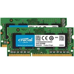 Crucial 16GB Kit (8GBx2) DDR3L 1866 MT/s (PC3-14900) SODIMM 204-Pin Speicher für Mac - CT2C8G3S186DM