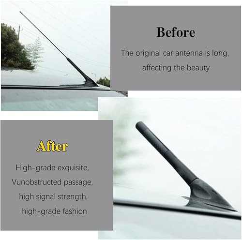 Miniatura 6 de Jsorum - Antena automotriz corta de fibra de carbono de 4.7 pulgadas, antena de radio de fibra de carbono corta, antena de fibra de carbono,