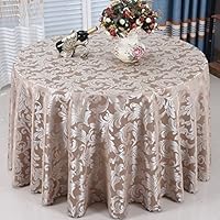 ラウンドテーブルクロス - 色:シャンパン、直径260cm Amazon｜WISPET シルバーグリッターテーブルクロス 132インチ