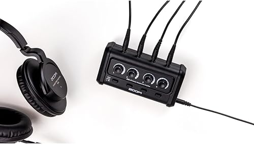Miniatura 3 de Zoom ZHA-4 compacto 4-Out práctico amplificador de auriculares