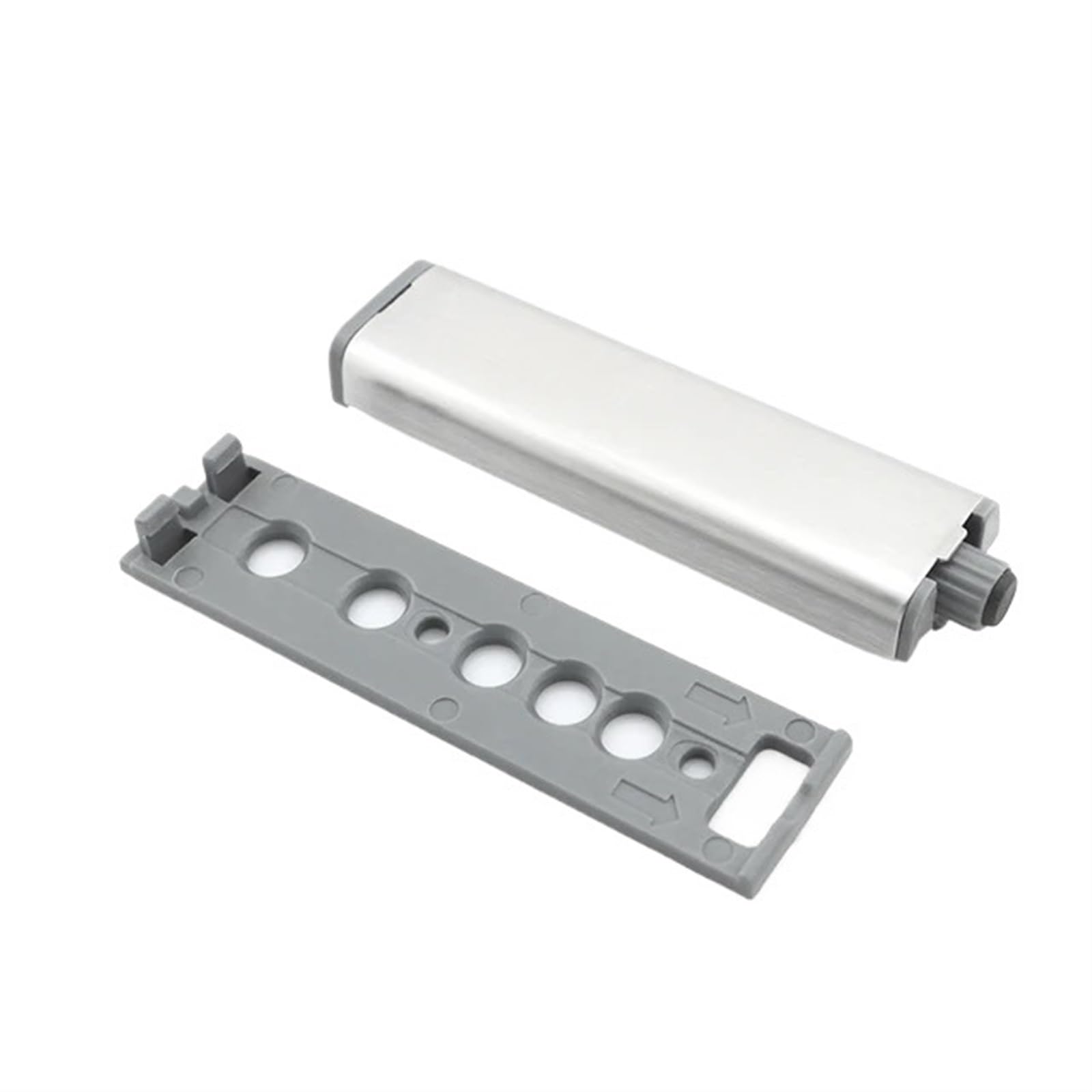 Kjbdqqh Rubber Type Catches 10Pcs Door Stopper Cabinet Catches Stainless Steel Push To Open Touch Damper Buffer Soft Quiet Closer Furniture Hardware For Door(Rubber Type)