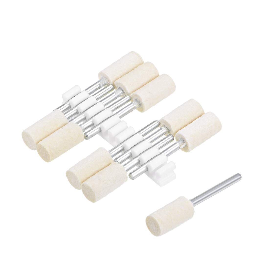 Wool Felt Polishing Bits - Buffing Wheels -8 Wool Felt Polishing Bits - Buffing Wheels -8