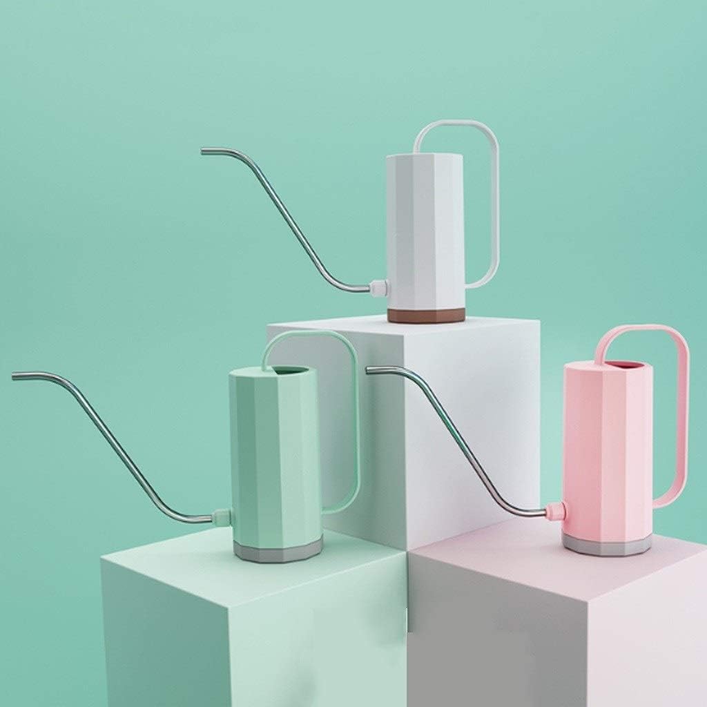 Watering Can Long Mouth Plastic Watering Can Home Watering Pot 1200ML Gardening Tools Decorative Watering Can(C)