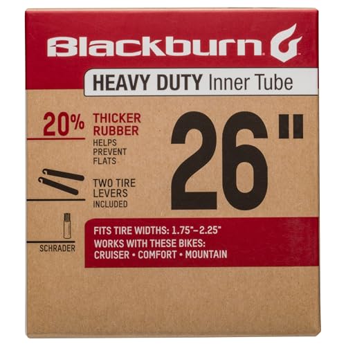 Blackburn 26' x 1.75-2.25' Schrader Heavy Duty Bicycle Inner Tube with tire...