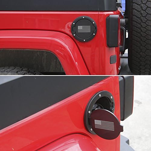 Miniatura 2 de RT-TCZ Para Wrangler JK Llenadora de Combustible Cubierta de Puerta Tapa de Tanque de Gas Accesorios Exteriores para Jeep Wrangler JK JKU 2007-2017