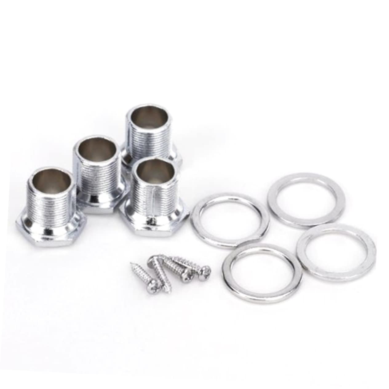 Toddmomy Essential Bass Player Part: 4pcs Silver Bass Tuning Pegs Replace Old Broken Tuners