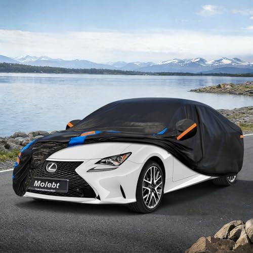 Image of Custom Fit Car Cover for Lexus is IS250 IS300 IS350 (2005-2026), Upgraded Waterproof All Weather Outdoor Auto Cover with Driver Door Zipper & Mirror Pockets, UV /Snow /Dust Protection