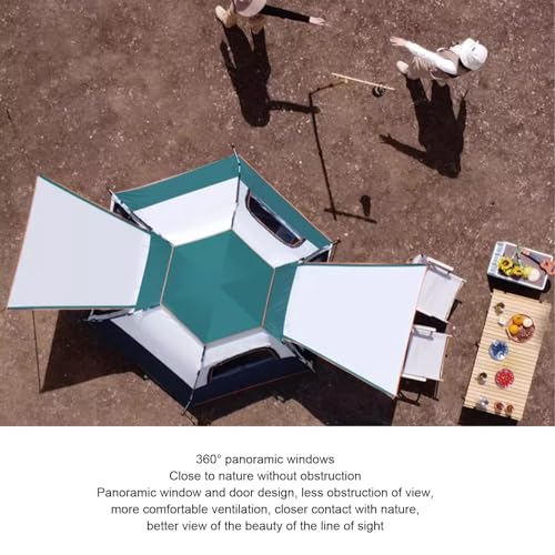 Carpa automática tipo pop up hexagonal para camping miniatura 5