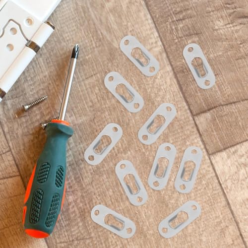 Image of TEHAUX 20pcs Heavy Duty Metal Keyhole Hangers for Wall Mounting Picture Frames Mirrors Iron Mount Hardware Easy Install