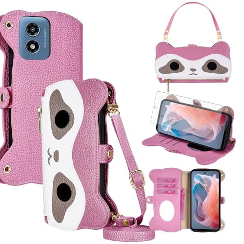 Coque Moto G Play 4G 2024 XHX US Rose housse de protection antichoc souple