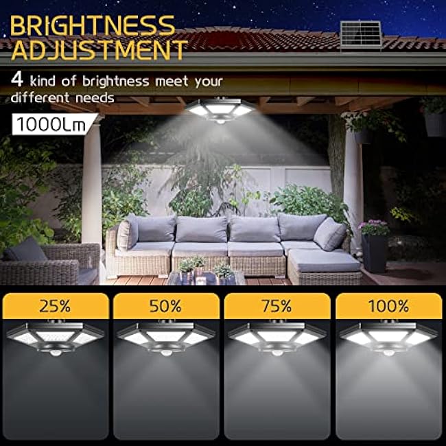 Solar Shed Light Solar Pendant Light Indoor Outdoor 180 LED Motion Sensor with Remote Control