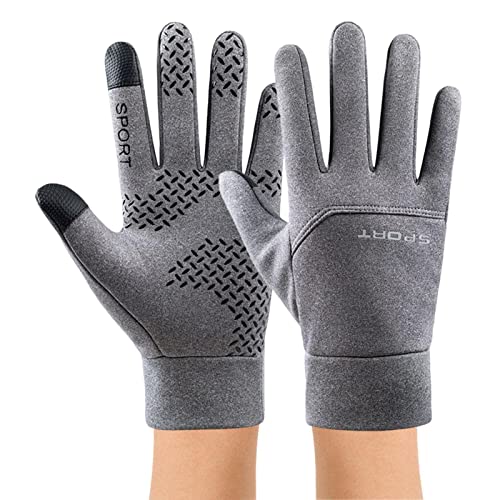 Alle Finger-Gaming-Handschuhe,Reißverschluss Winterhandschuh Touchscreen-Handschuh - Warme Handschuhe für kaltes Wetter, Gefrierschrank, Arbeitshandschuhe, weiches Flanellfutter, rutschfester Richolyn