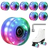 Mopoin 8 Pack 82A Roller Skate Wheels 32mm X 58mm, Outdoor/Indoor Quad Roller Skate Wheels with...