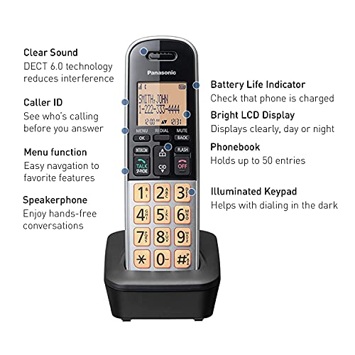 Panasonic KX-TGB810S Compact Cordless Phone thumb #2