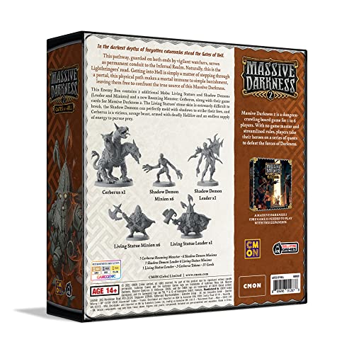 Massive Darkness 2 Expansion Enemy Box Gates of Hell miniatura 3