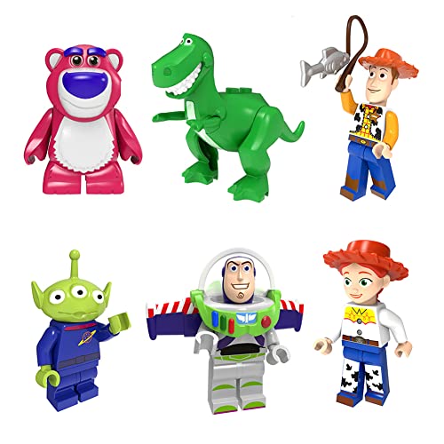 BESTZY Toy Story Mini Juego de Muñecas, Muñeco de Bloques de Cconstrucción 3D, Muñeco de Acción...