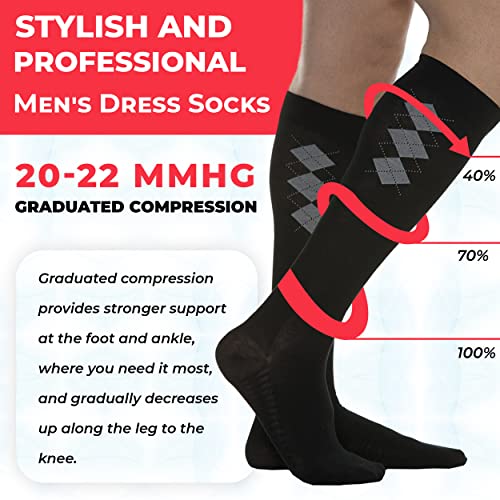 Maxar Men's Standard Knee High, Black, Medium2