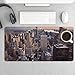 New York City Desk Mat Non-Slip Laptop Writing Pad Large Keyboard Mousepad with Rubber Base 23.6