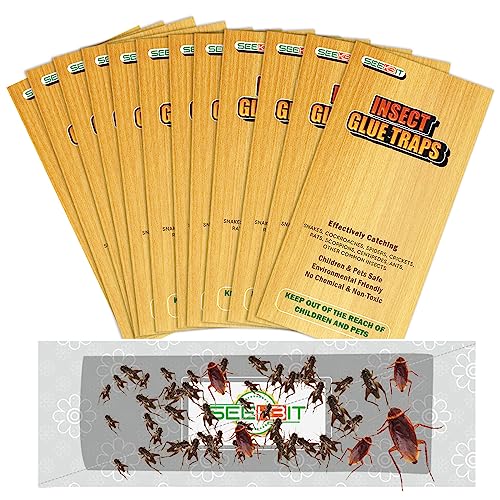 30 PCS Cricket Traps Indoor for Trapping Insects, Mice, Spiders, Bugs, Crickets, Scorpions, Roaches...