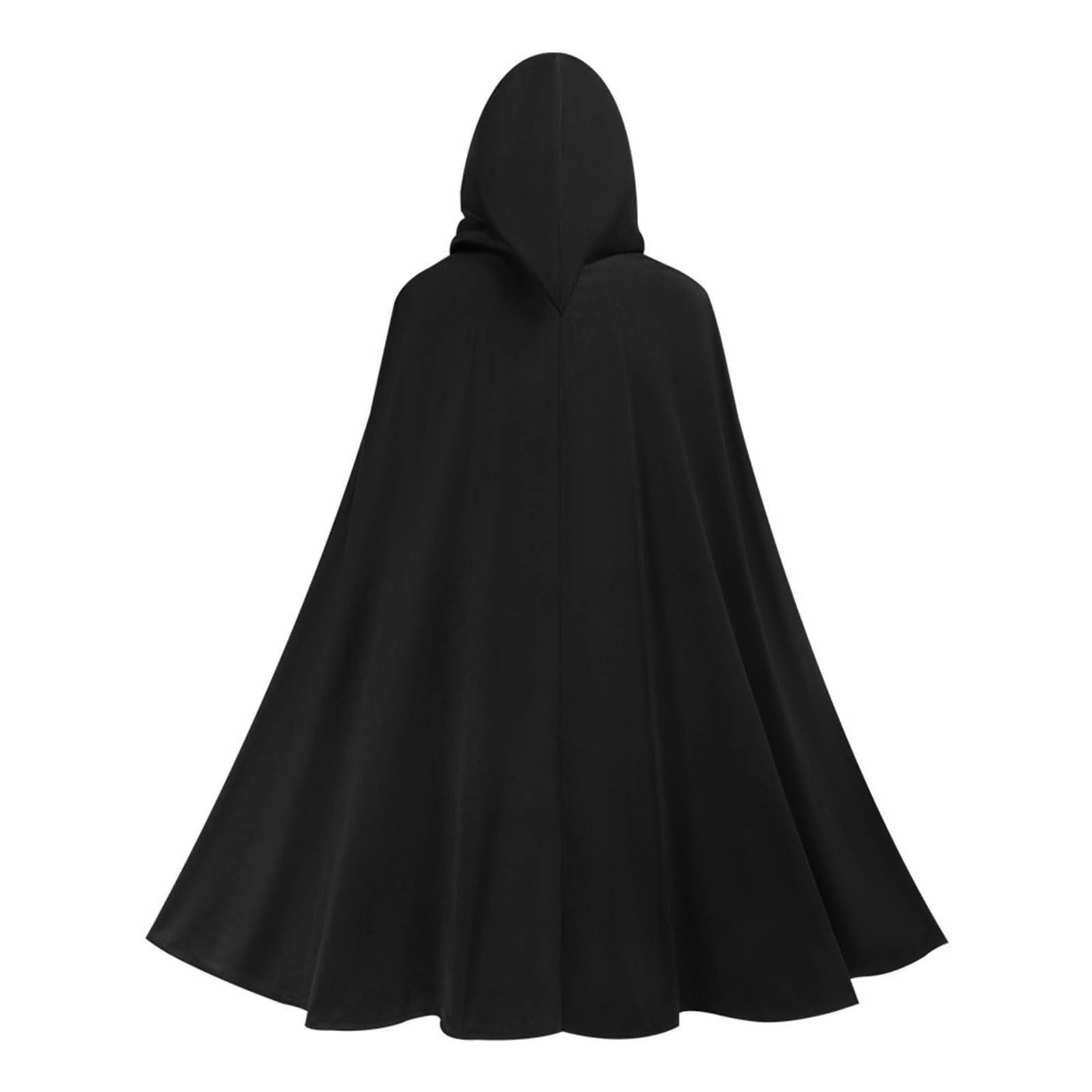 Generisch Mantello medievale con cappuccio, unisex, per adulti, per Halloween, giochi di ruolo, gotico, con design cavaliere e teschio