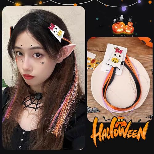 Pinzas para cabello Halloween 4pcs para mujer miniatura 5