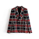 tweed blazer herren 2.Mittellangen Stil, dieser leichte Mantel ist geeignet für die tägliche Arbeit, Freizeitkleidung, Anzug für Frühling, Herbst, Winter.