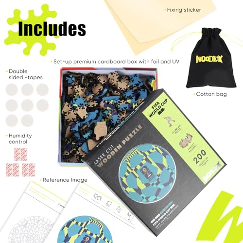 Image of FIFA World Cup 2026 Wooden Puzzles-5MM Thick Officially Licensed New York-New Jersey Ball Poster Puzzles-Premium World Cup 2026 Merchandise, Gift for Football Fan, Jigsaw Puzzle for Adult