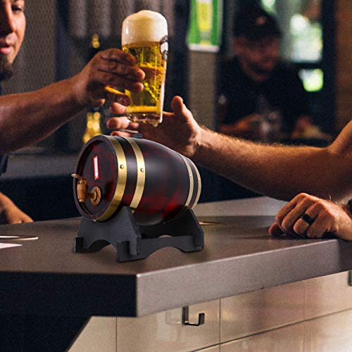Yardwe 3L Barril de Uísque Dispenser Balde de Vinho Balde de Vinho Não Leakfor Servir E Entreter Tab