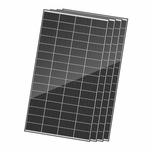 Renogy 320 Watts Solar Panels 4PCS 12V/24V N-Type 18BB Solar Panel Monocrystalline Total 1280W On/Off Grid Application Over 1000 Watt Solar Panel 25% High Efficiency for Homes Roof RV Boat B