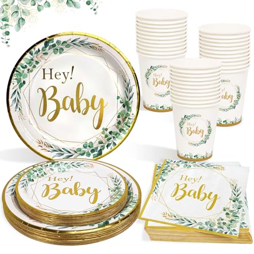 Bohoo Party Deko 5 Rollen | Krepppapier Luftschlangen | Grün Gold Braun | 25m Pro Rolle