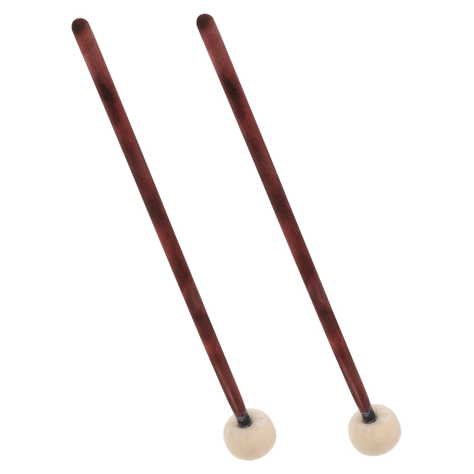ibasenice 10stücke Holzgriff Schlagzeug Mallet Filzkopf Percussion Drumsticks Für Übung Und Tuning Für Marschtrommeln Und Bassdrums Robust Und Langlebig
