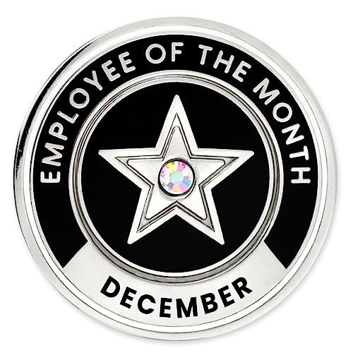 Image of PinMart Employee of the Month Lapel Pin - 1 inch Cloisonne Enamel Pin