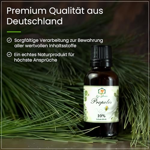 Propolis-Tropfen ohne Alkohol auch für Kinder und Tiere geeignet– 30ml - Reines Propolis-Extrakt vom Imker aus Deutschland - keine Zusatzstoffe