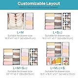Vtopmart 12 Pack Drawer Organiser Foldable Box - Drawer Dividers Fabric - Wardrobe Storage Organiser for Bras - Underwear, Socks, Baby Clothing - Image 8