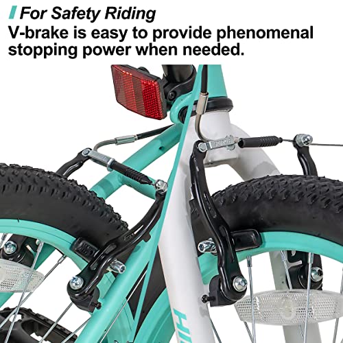 Hiland 20 Inch Kids Mountain Bike For 7-12 Years Old Boys And Girls Single 1-Speed Kids Bikes With Dual Handbrakes Children Bicycle Green #TOP2