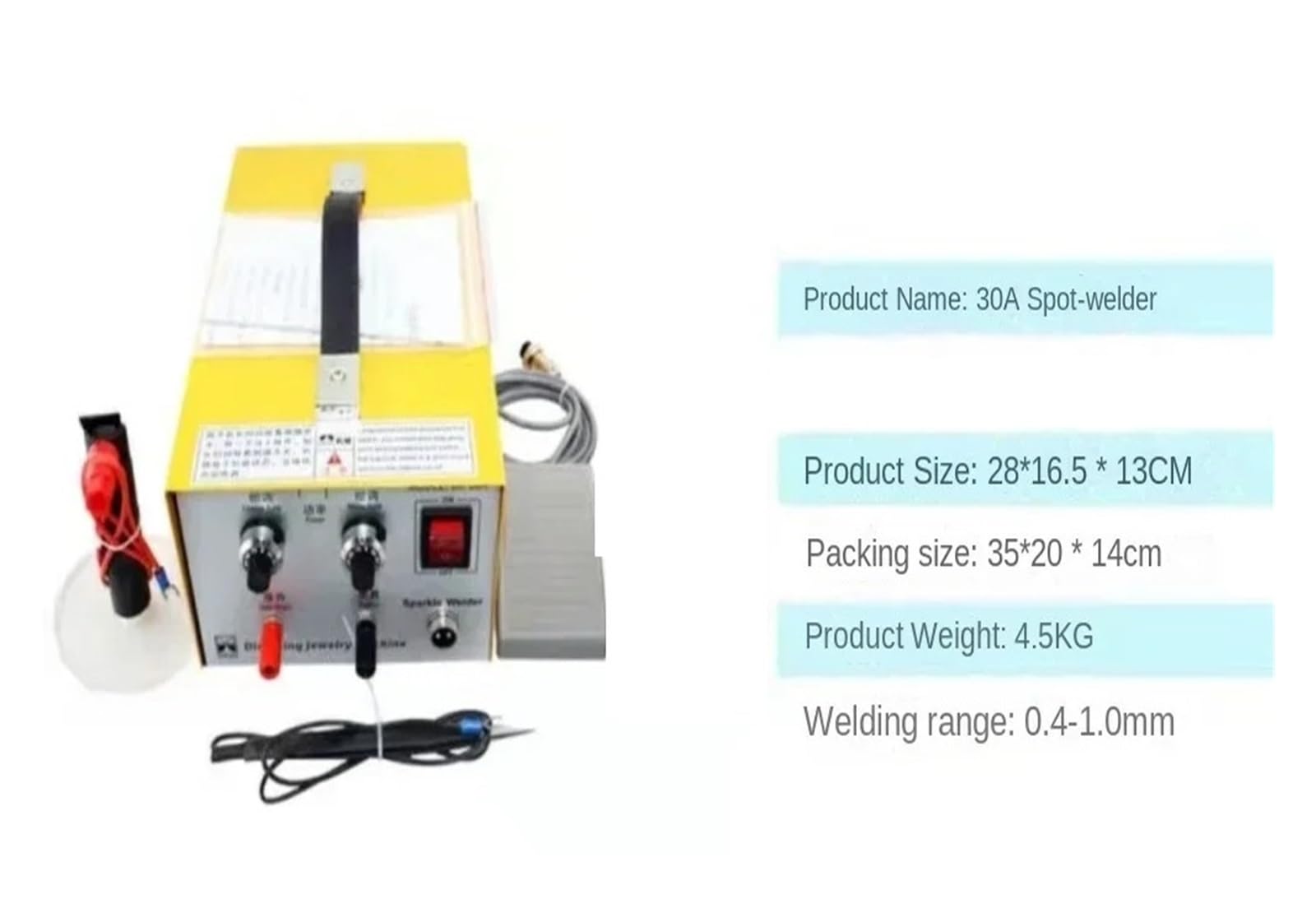 DX-808 Pulse Sparkle Spot Welder Maszyna do obróbki biżuterii złotej i srebrnej Elektryczna maszyna do spawania punktowego Pulse 80A 30A Wszechstronne zastosowanie(80A)