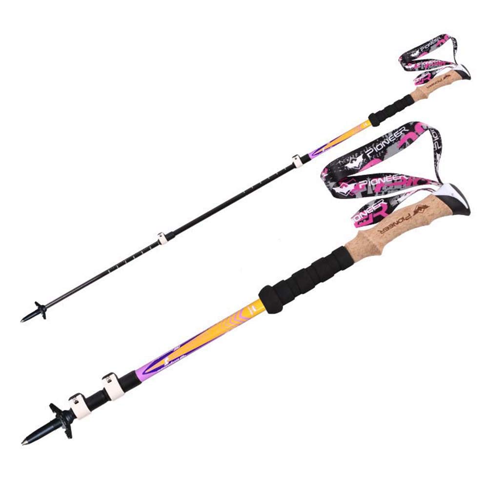 Wanderstöcke Trekkingstöcke Kohlefaser Wanderstock Verstellbar 62-135cm Und Klemmverschluss Mit Gummipuffers Für Trekking Verpackung