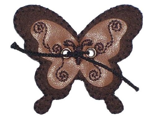 3-teilige Schmetterling-Sticker Zum Aufbügeln & Aufkleben – Schwarz-weiß, Selbstklebend & Waschbar