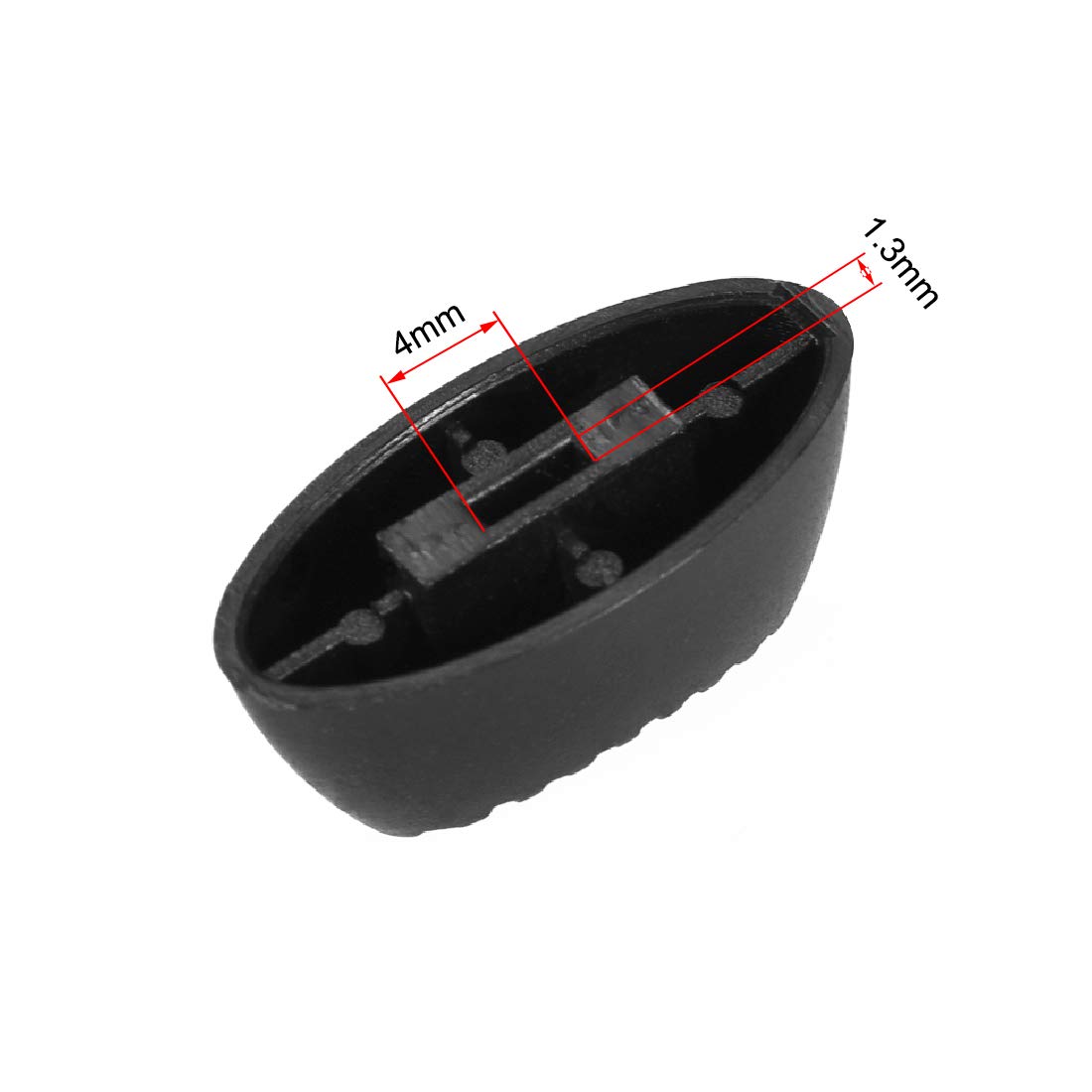 Produktbild von 4er-Set Potentiometerknöpfe Für Verstärker – Schwarz Mit Silberner Kappe, Passend Für 6,4 Mm Vollwelle – Ersatz Für Marshall & Co.