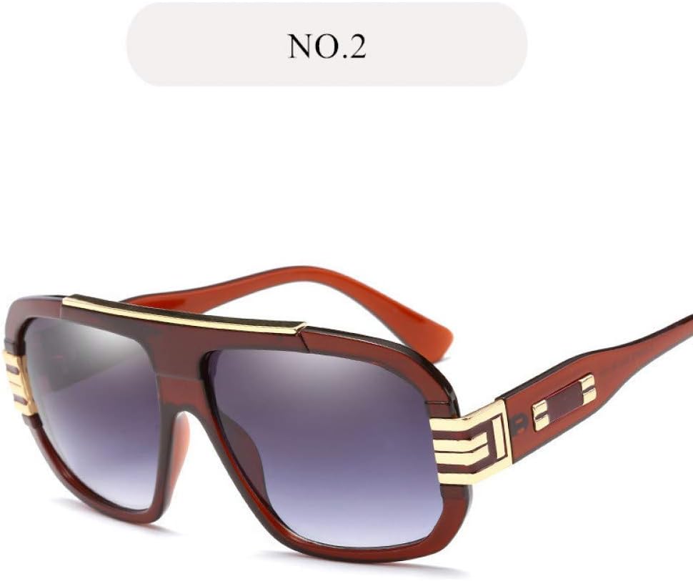 サングラスメンズビッグフレームサングラス男性ドライビングサンググラスゴーグルuv400ドライバアイウェア Color No 2 春夏新作 サングラスメンズビッグフレームサングラス男性ドライビングサンググラスゴーグルuv400ドライバアイウェア Color No 2 春夏新作