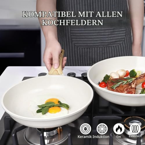 GiPP Granit Beschichtung Antihaft Bratpfanne,Induktion Omelette Pfanne – Ansicht 5